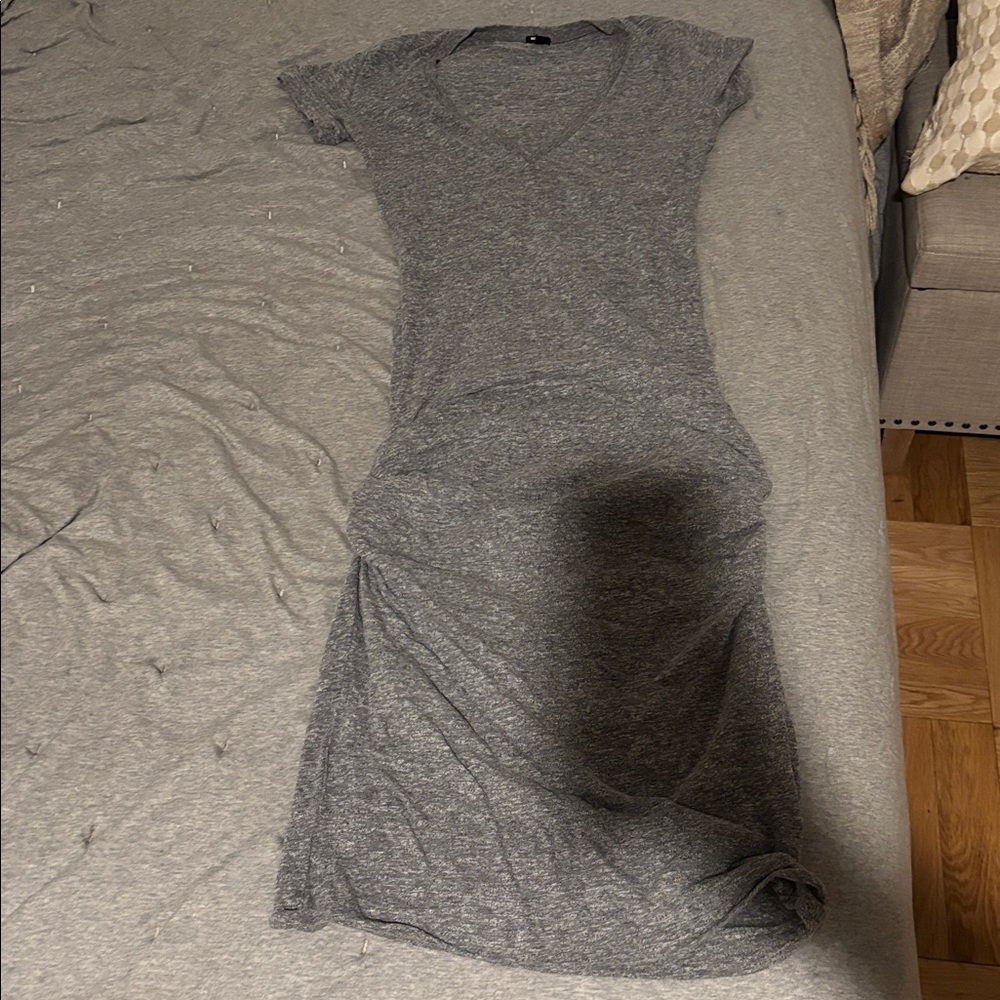 Monrow Heather Gray Knit Dress